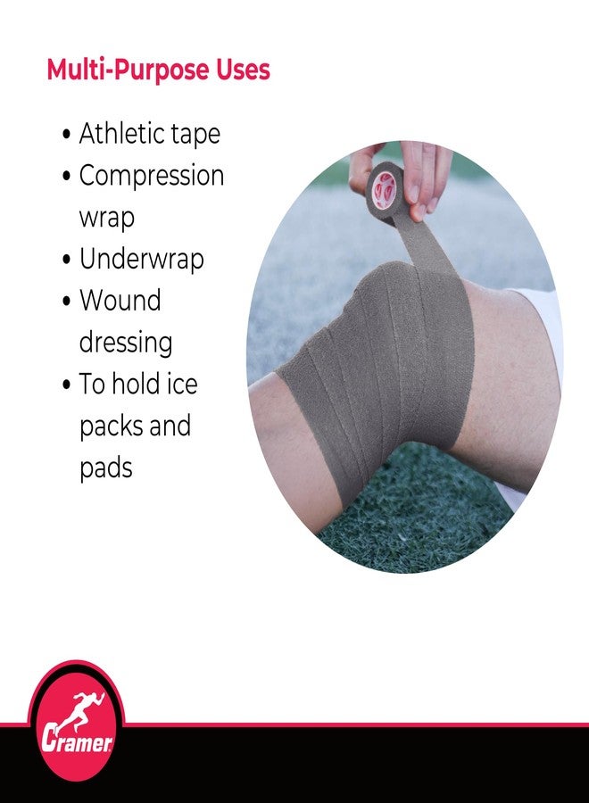 Cramer Eco-Flex Self-Stick Stretch Tape, Cohesive Tape, Flexible Elastic Sports Tape, Athletic Training Supplies, Easy Tear Self-Adherent Bandage Wrap, Bulk Cases, 6 Yard Rolls, Compression Tape - Image 3